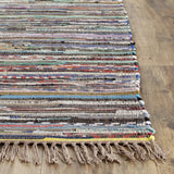 Safavieh Rag Rug 4'-0" x 6'-0" Rug in Rust / Multi