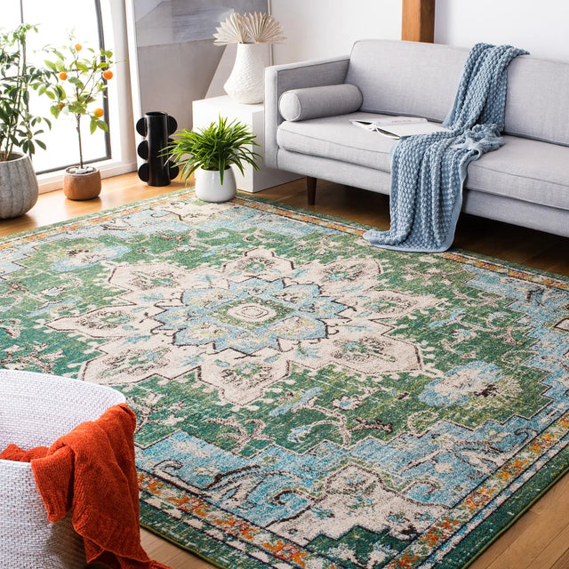Safavieh Madison 10'-0" x 14'-0" Rug in Green / Turquoise