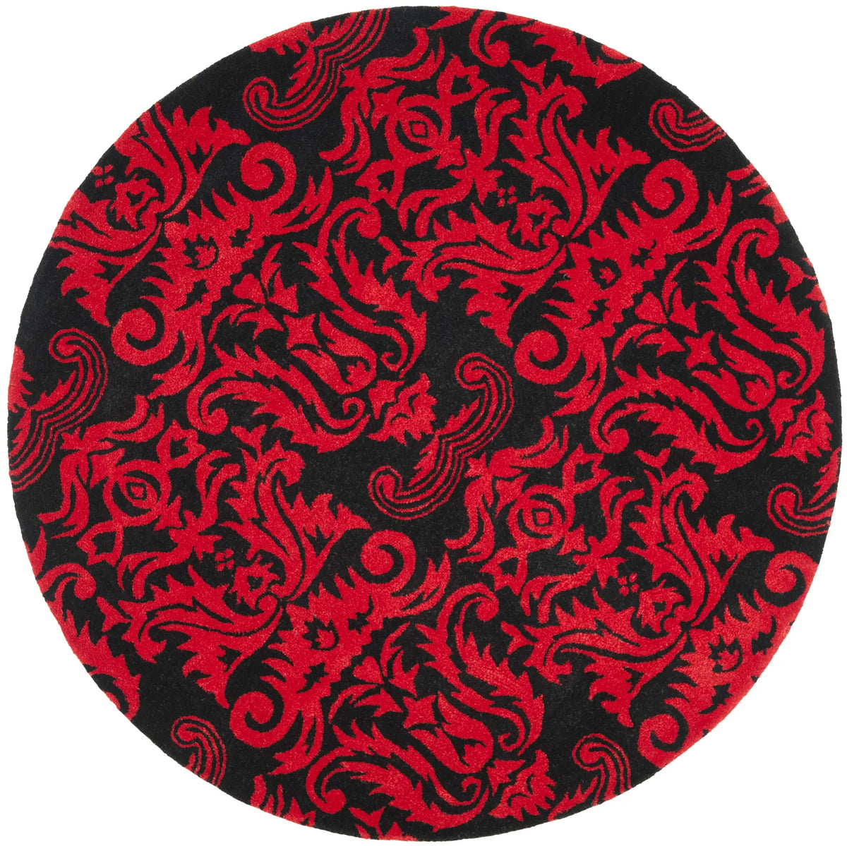 Safavieh Soho 6'-0" x 6'-0" Rug in Black / Red