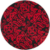 Safavieh Soho 6'-0" x 6'-0" Rug in Black / Red