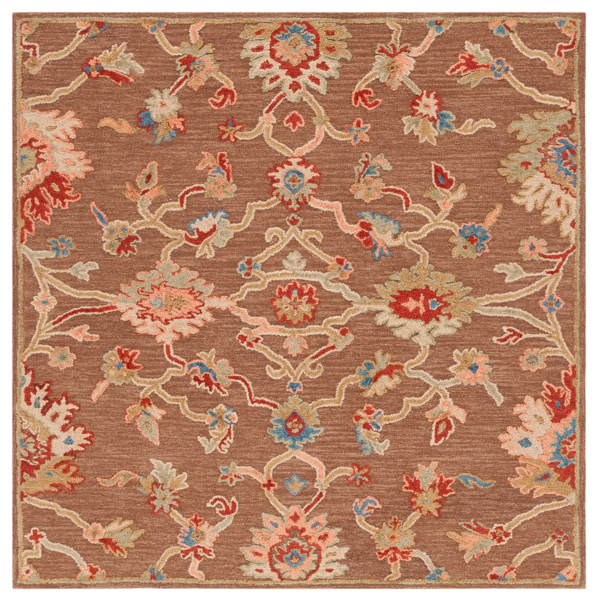 Safavieh Metro 6'-0" x 6'-0" Rug in Dark Brown / Beige