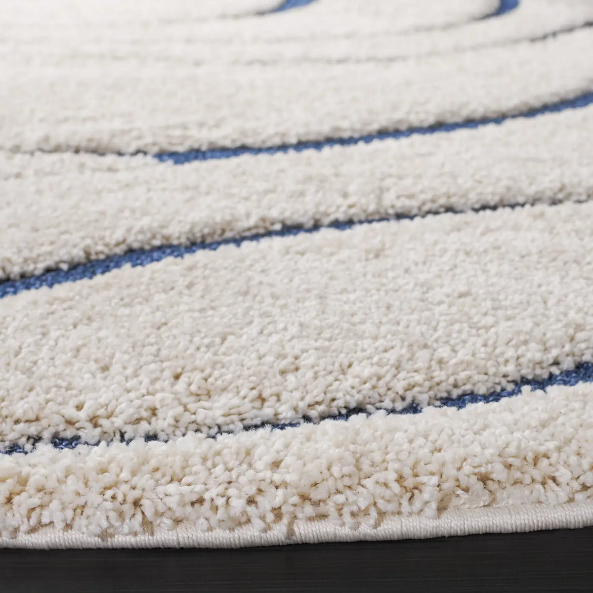 Safavieh Florida Shag 10'-0" x 10'-0" Rug in Cream / Blue
