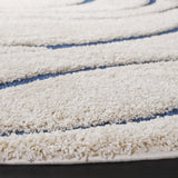 Safavieh Florida Shag 10'-0" x 10'-0" Rug in Cream / Blue