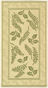 Safavieh Courtyard 2'-0" x 3'-7" Rug in Natural / Olive