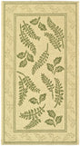 Safavieh Courtyard 2'-0" x 3'-7" Rug in Natural / Olive