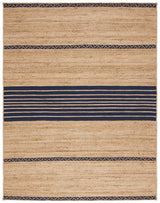 Safavieh Natural Fiber 6'-0" x 9'-0" Rug in Natural / Navy