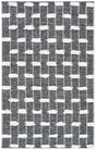 Safavieh Striped Kilim 4'-0" x 6'-0" Rug in Black / Ivory