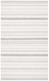 Safavieh Striped Kilim 4'-0" x 6'-0" Rug in Ivory / Grey