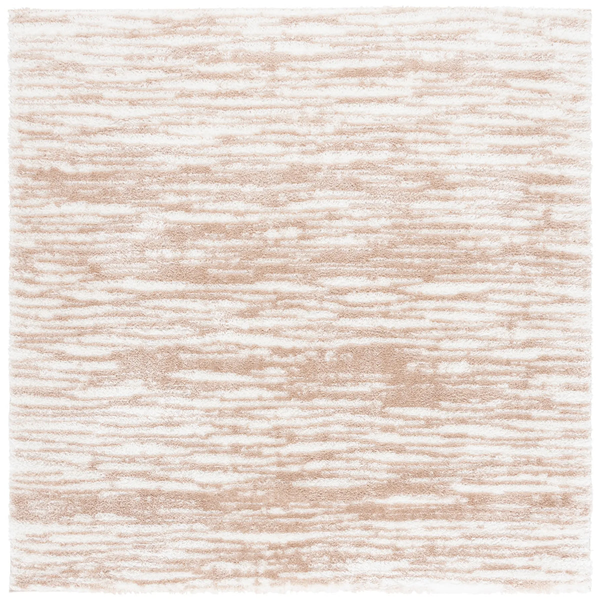 Safavieh Tahoe Shag 6'-7" x 6'-7" Rug in Ivory / Gold