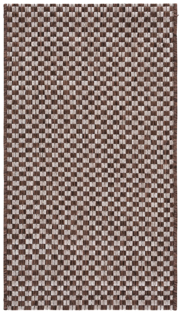 Safavieh Courtyard 2'-0" x 3'-7" Rug in Light Brown / Light Grey