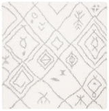 Safavieh Fontana Shag  800 6'-7" x 6'-7" Rug in Cream / Grey