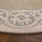 Safavieh Ebony 6'-0" x 6'-0" Rug in Beige / Green