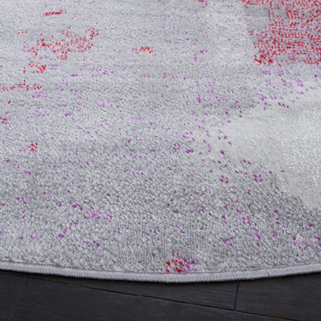 Safavieh Skyler 6'-7" x 6'-7" Rug in Grey / Red