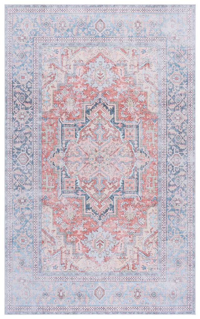 Safavieh Arizona 4'-0" x 6'-0" Rug in Rust / Blue