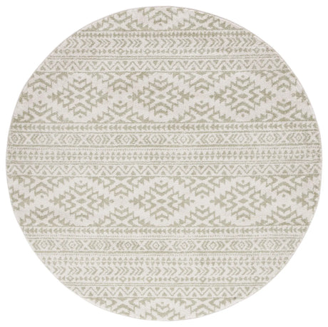 Safavieh Tulum 6'-7" x 6'-7" Rug in Ivory / Sage
