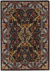 Safavieh Heritage 2'-0" x 3'-0" Rug in Charcoal / Ivory