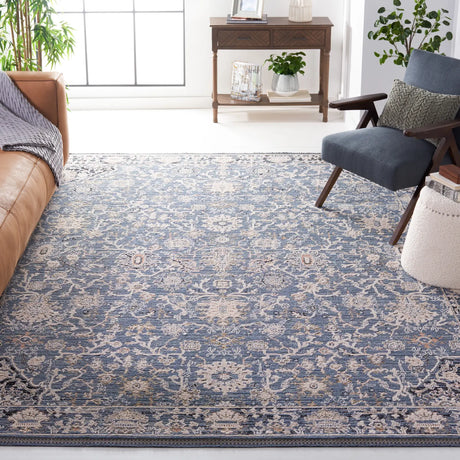 Safavieh Vivaldi 9'-0" x 12'-0" Rug in Navy / Ivory