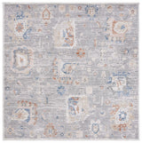 Safavieh Eternal 6'-7" x 6'-7" Rug in Grey / Blue Rust
