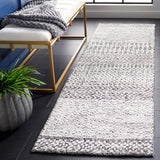 Safavieh Glamour 2'-3" x 8'-0" Rug in Charcoal / Ivory