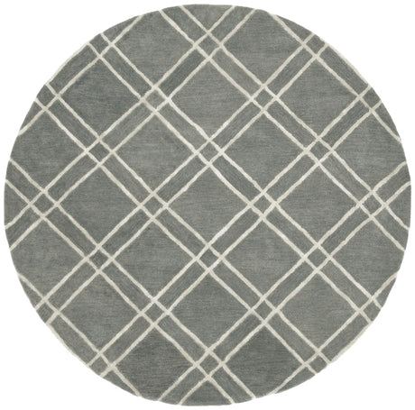 Safavieh Himalaya 6'-0" x 6'-0" Rug in Dark Grey / Ivory
