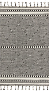 Loloi Sawyer Saw-01 Black Rugs - main flat