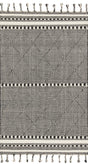Loloi Sawyer Saw-01 Black Rugs - main flat