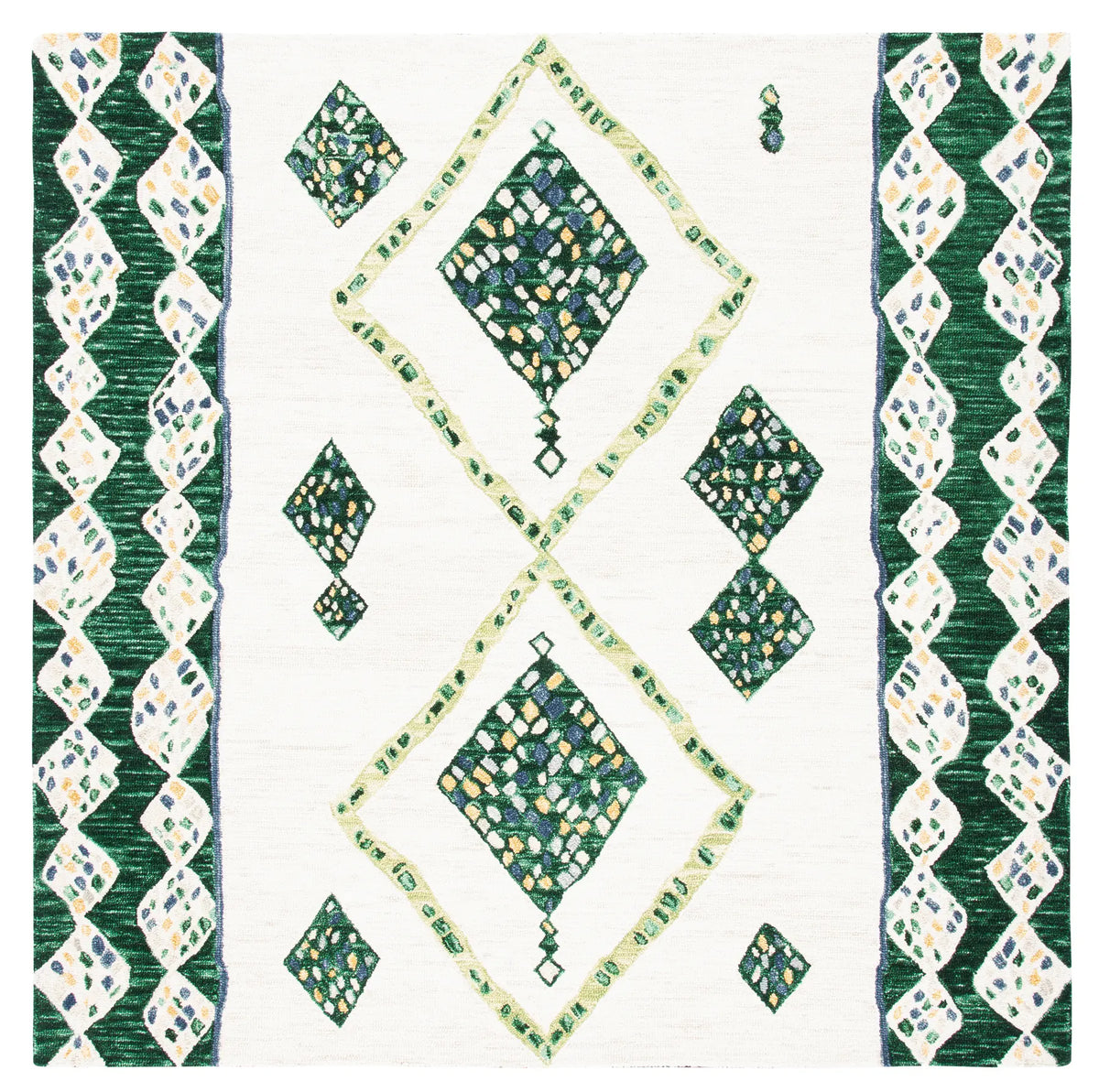Safavieh Aspen 7'-0" x 7'-0" Rug in Green / Ivory