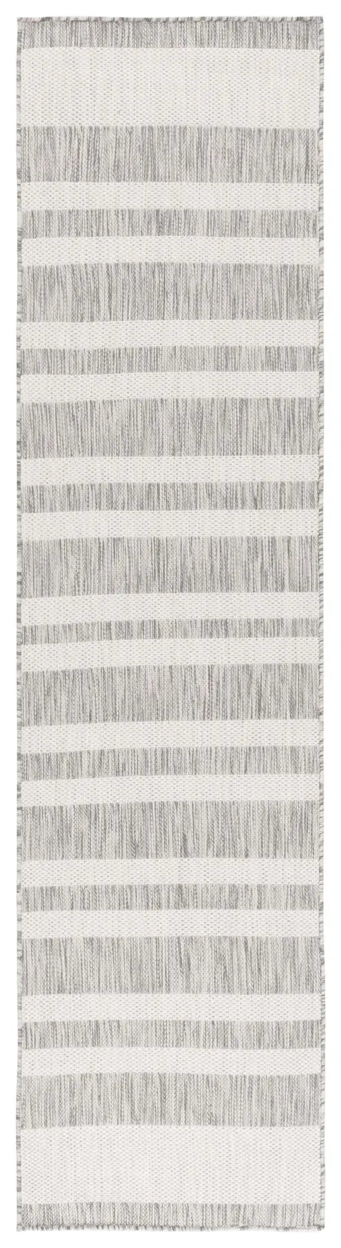 Safavieh Beach House 2'-0" x 8'-0" Rug in Grey / Ivory