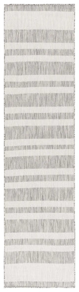 Safavieh Beach House 2'-0" x 8'-0" Rug in Grey / Ivory