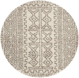 Safavieh Hudson Shag 5'-0" x 5'-0" Rug in Ivory / Grey