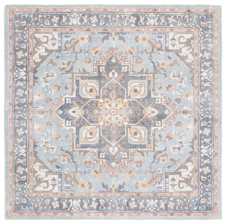 Safavieh Restoration Vintage 6'-0" x 6'-0" Rug in Ivory / Light Blue