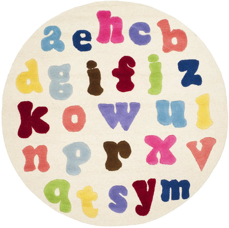 Safavieh Safavieh Kids 6'-0" x 6'-0" Rug in Ivory / Multi
