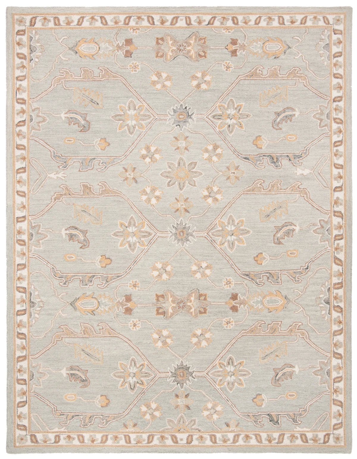 Safavieh Blossom 10'-0" x 14'-0" Rug in Slate / Beige
