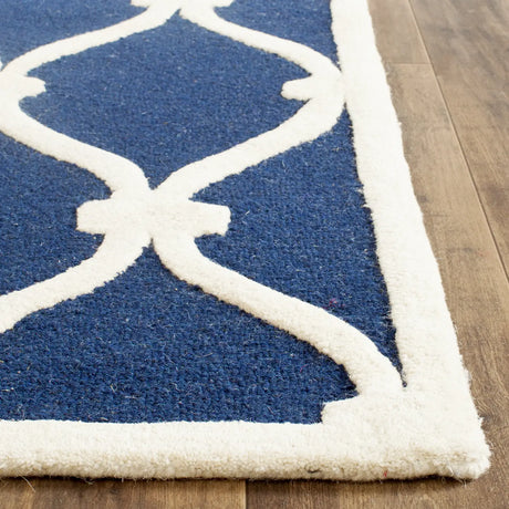 Safavieh Cambridge 2'-6" x 10'-0" Rug in Navy / Ivory