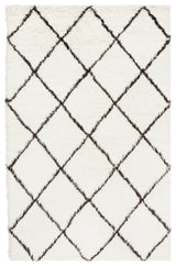 Safavieh Flokati 4'-0" x 6'-0" Rug in Ivory / Brown