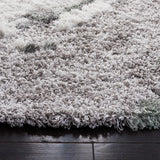 Safavieh Horizon Shag 800 5'-0" x 5'-0" Rug in Grey / Green