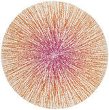 Safavieh Evoke 5'-3" x 5'-3" Rug in Fuchsia / Cream