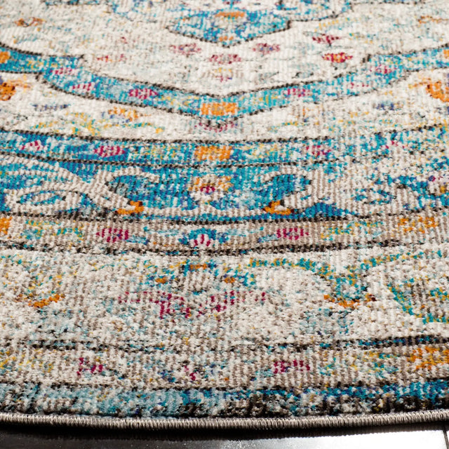 Safavieh Aria 6'-5" x 6'-5" Rug in Creme / Red