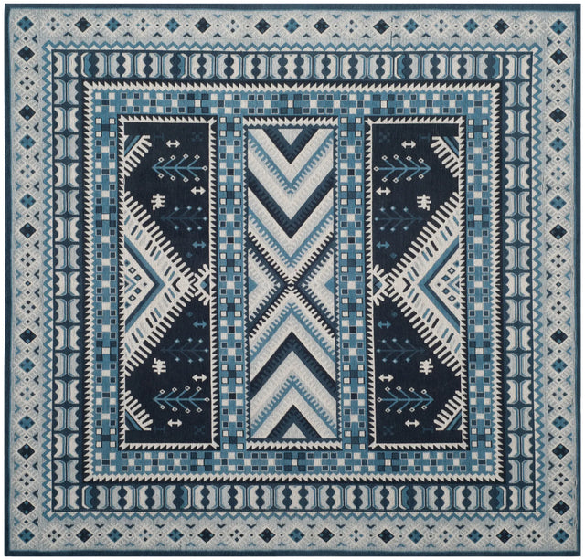 Safavieh Classic Vintage 6'-0" x 6'-0" Rug in Navy / Light Blue
