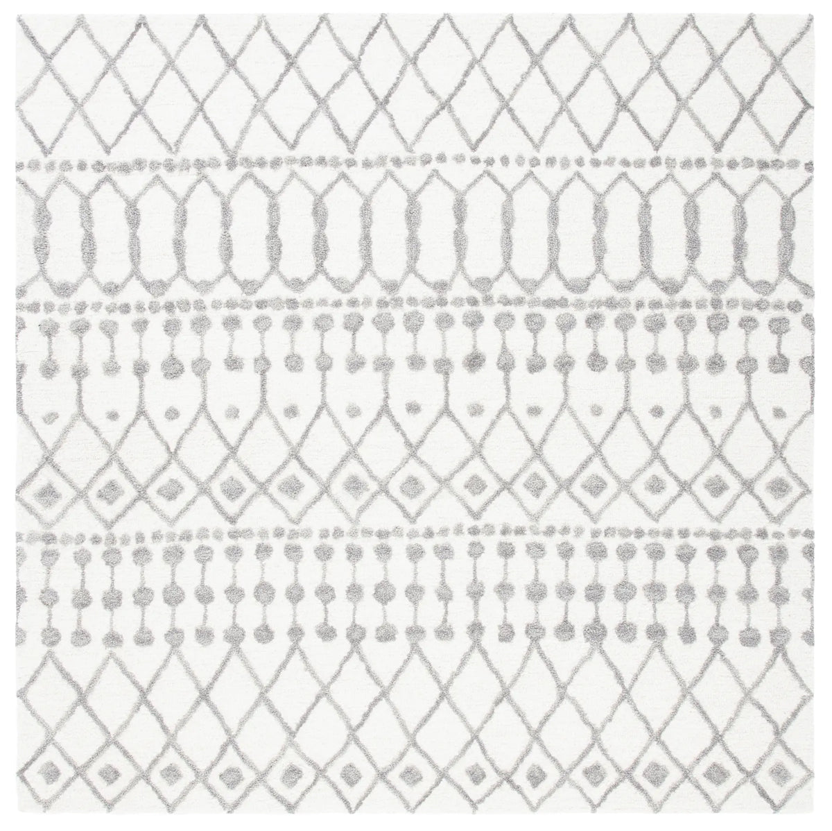 Safavieh Blossom 6'-0" x 6'-0" Rug in Ivory / Grey