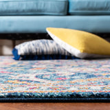 Safavieh Evoke 4'-0" x 6'-0" Rug in Navy / Fuchsia