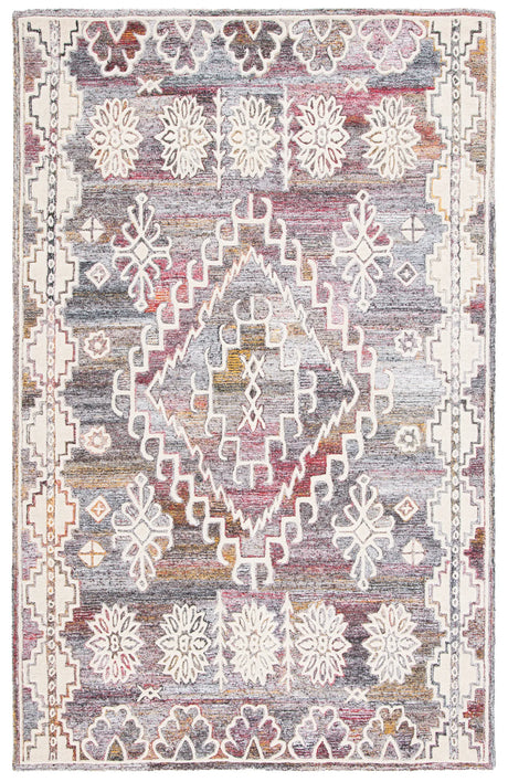 Safavieh Metro 4'-0" x 6'-0" Rug in Red / Ivory