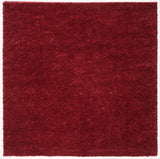 Safavieh August Shag 900 6'-7" x 6'-7" Rug in Burgundy
