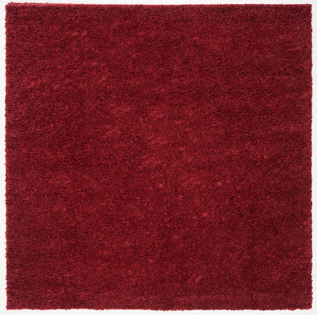 Safavieh August Shag 900 6'-7" x 6'-7" Rug in Burgundy