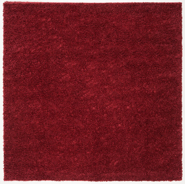 Safavieh August Shag 900 6'-7" x 6'-7" Rug in Burgundy