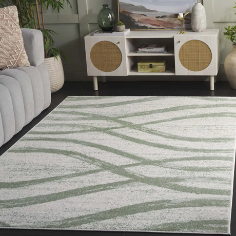 Safavieh Adirondack 4'-0" x 6'-0" Rug in Ivory / Sage