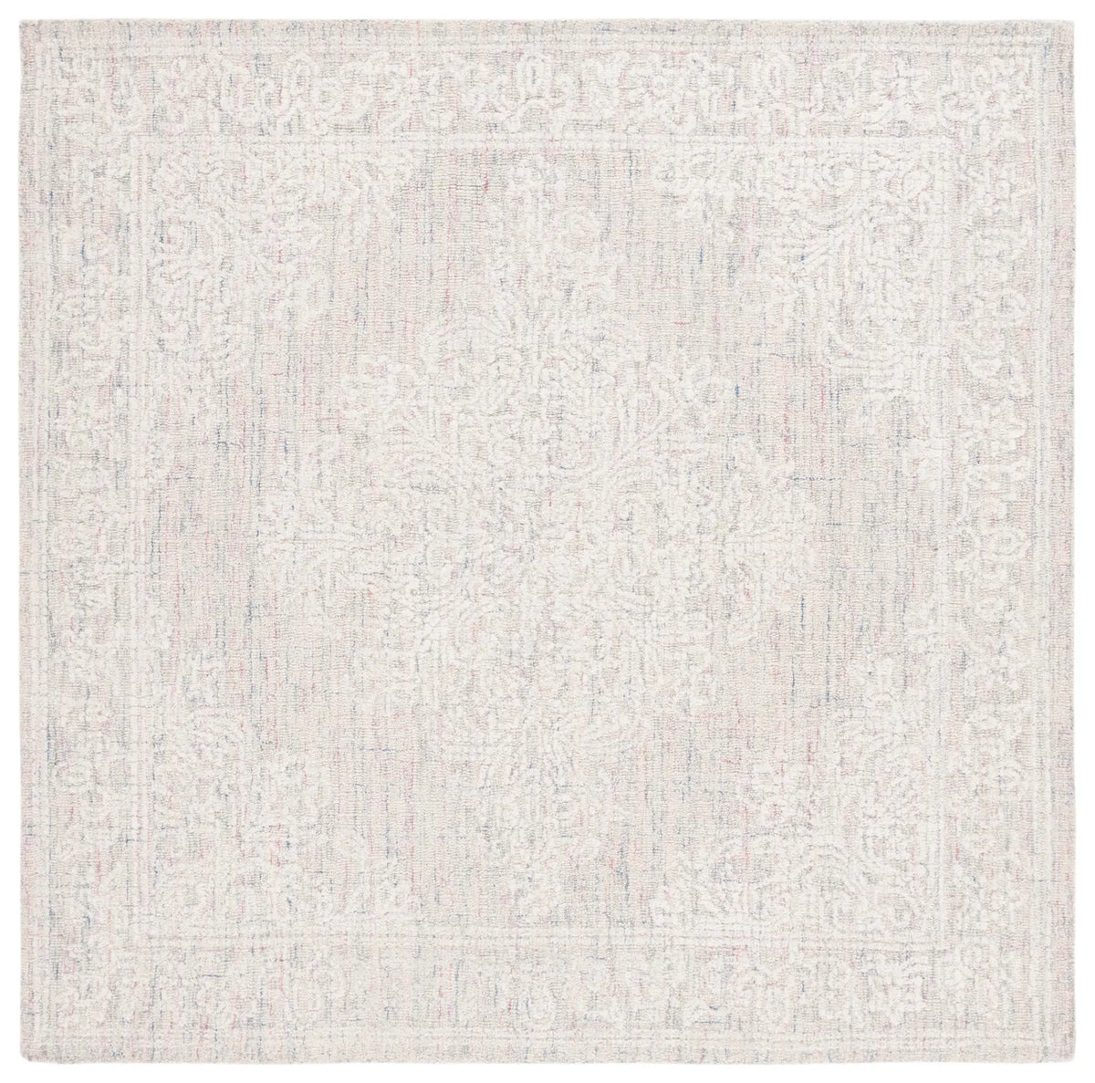 Safavieh Ebony 6'-0" x 6'-0" Rug in Light Grey / Ivory