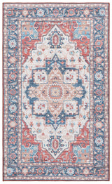Safavieh Tucson 3'-0" x 5'-0" Rug in Rust / Blue