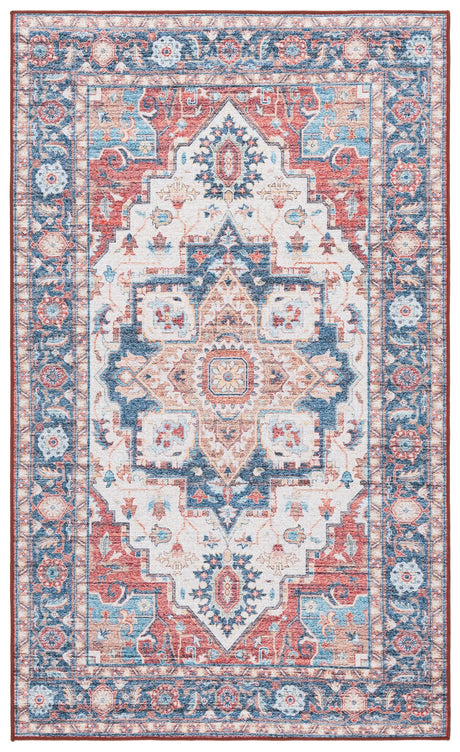 Safavieh Tucson 3'-0" x 5'-0" Rug in Rust / Blue