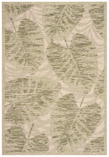 Safavieh Courtyard 4'-0" x 5'-7" Rug in Green / Beige